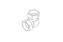 Threaded elbow connector L 28/28 St