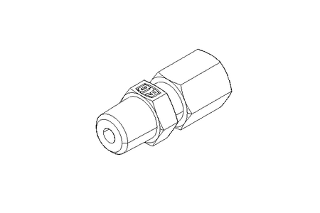 Raccord de tube LL 4 M8x1 St-Zn gelbchr.