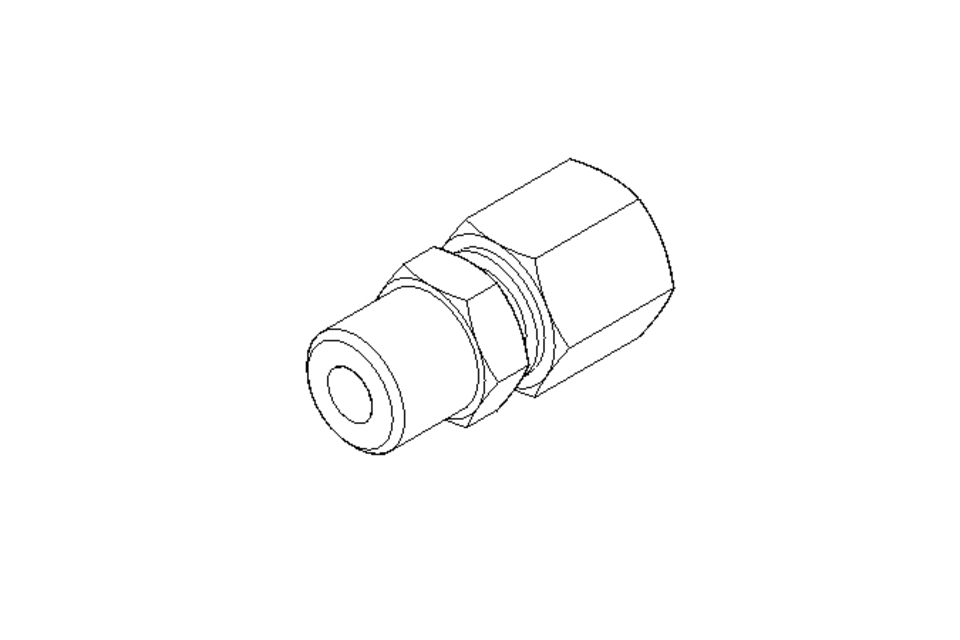 Pipe screw connector LL 6 R1/8
