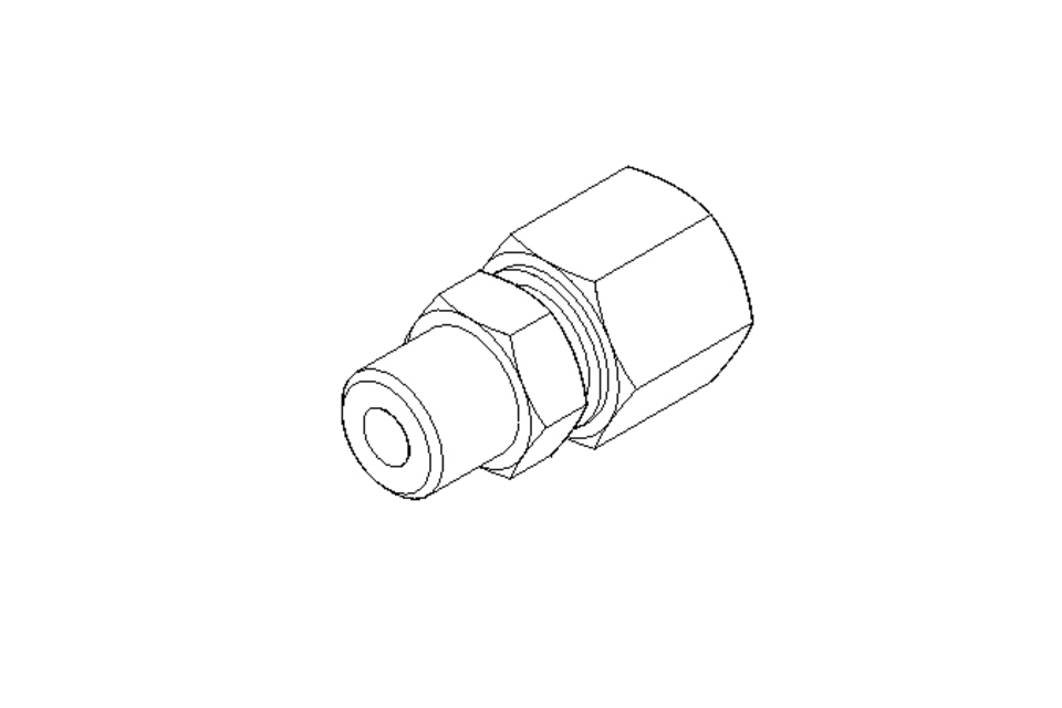 Pipe screw connector LL 8 R1/8