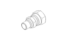 Pipe screw connector L 8 G1/8" St-Zn