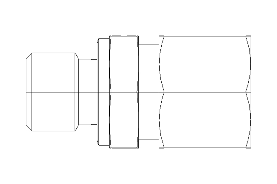 Conector roscado p/ tubos L 10 G1/4
