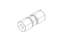 Pipe screw connector LL 6/6 St-Zn