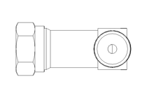 Raccordo a vite per tubo LL 4 M8x1