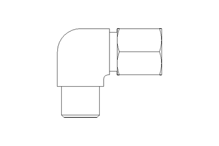 Pipe screw connector LL 6 R1/8"