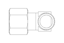 Conexão roscada de tubo LL 8 R1/8" St-Zn
