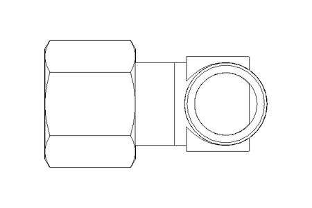 Conector roscado p/ tubos LL 8 R1/8"