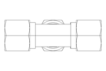 T-Verschraubung L 10/10/10 St-Zn DIN2353