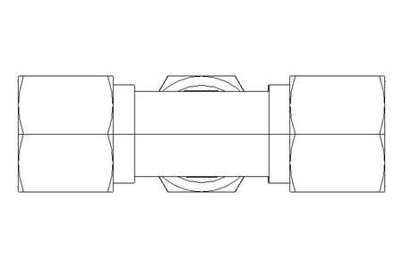 T-Verschraubung L 10/10/10 St-Zn DIN2353