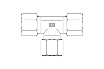 Threaded T-connector L 10/10/10 St-Zn