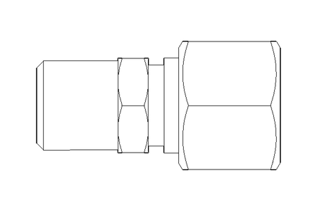 Raccord de tube L 12 R1/4" 1.4571