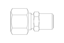 Raccord de tube L 12 R1/4" 1.4571