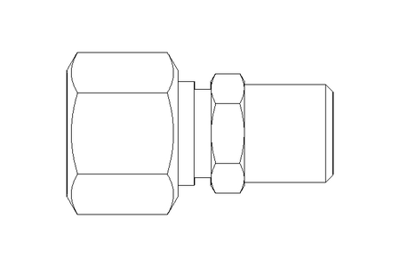 Raccord de tube L 12 R1/4" 1.4571