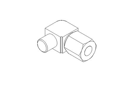 Raccordo a vite per tubo LL 6 M6x1 St-Zn