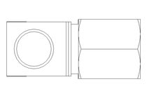 Conector roscado p/ tubos LL 6 M6x1