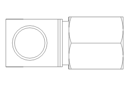 Conector roscado p/ tubos LL 6 M6x1