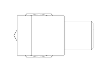 Conector roscado p/ tubos LL 6 M6x1