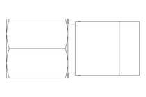 Conector roscado p/ tubos LL 6 M6x1