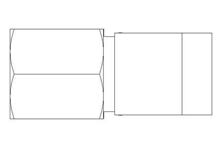 Conector roscado p/ tubos LL 6 M6x1