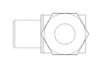 Conector roscado p/ tubos LL 6 M6x1