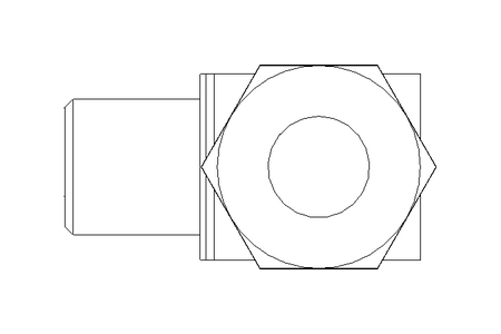 Conector roscado p/ tubos LL 6 M6x1