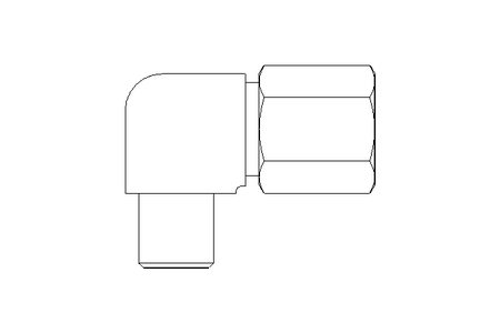 Conector roscado p/ tubos LL 6 M6x1