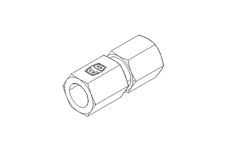 Aufschraubverschraubung L 6 M10x1 St-Zn