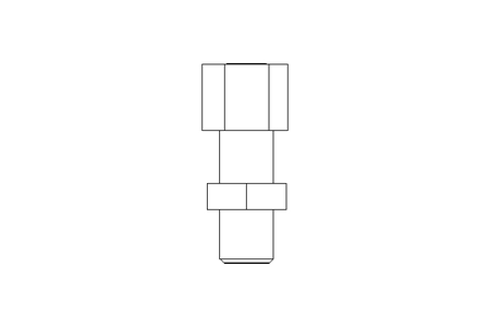 Conector roscado p/ tubos LL 6 M8x1