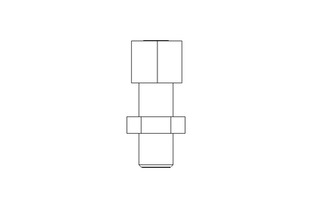 Conector roscado p/ tubos LL 6 M8x1