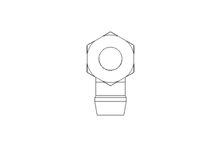 Rohrverschraubung LL 6 M8x1 St-Zn