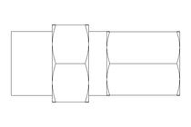 Raccord de branchement L 6 G1/4" Niro