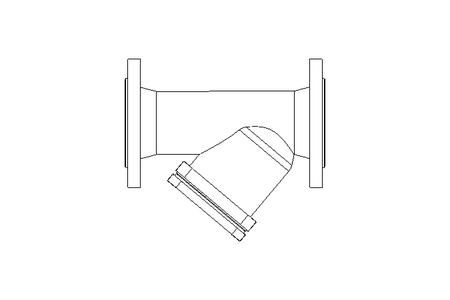 Filtro em Y com flanges PN16 DN 80 GG25