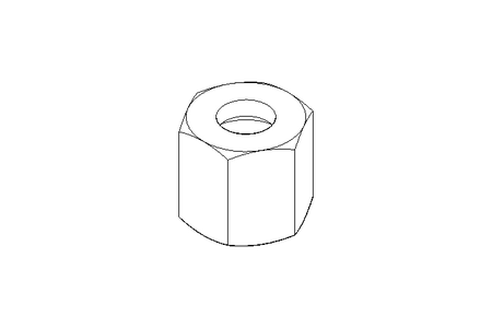 Ecrou collet battu LL 6 G3/8" St-Zn