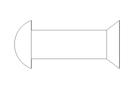 Rebite escareado DIN 661 3x14 Al