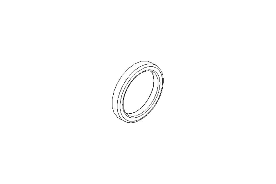 Wiper ring 35x44.6x6.5 PTFE