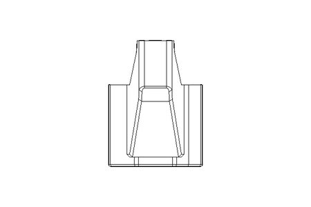 Zweifuß Stütze für Rohr 50x50