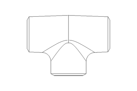 T-Stück 21,3x21,3x2,0 A4 DIN 2615