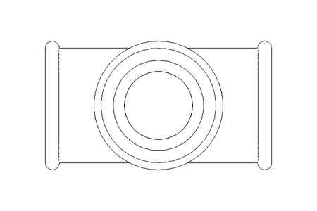 T-Stück B1 3/4" TG-Zn DIN EN 10242