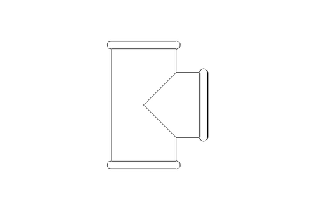 T-Stück B1 3/4" TG-Zn DIN EN 10242