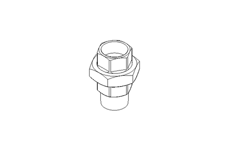 Raccord fileté U2 R1"&Rp1" GJM-Zn-Zn