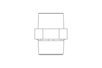 Doppelnippel 3/8 L28 1.4571 DIN 2990