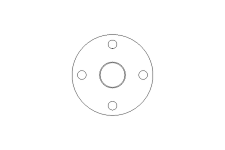 Flansch F DN50 PN10 1.4301 DIN EN 1092-1