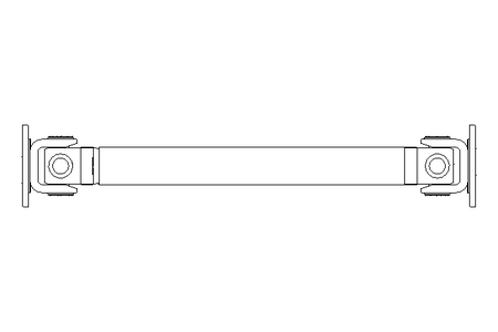 Eje articulado D=100 L1=560 L2=770