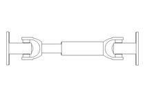 Gelenkwelle D=75 L1=300 L2=355