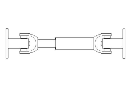 Gelenkwelle D=75 L1=300 L2=355