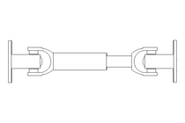 Eje articulado D=75 L1=300 L2=355