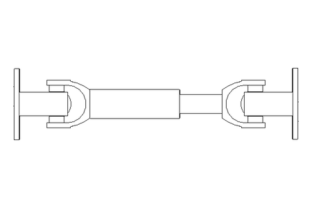 Gelenkwelle D=75 L1=300 L2=355