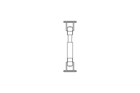 Universal joint shaft D=75 L1=300 L2=355