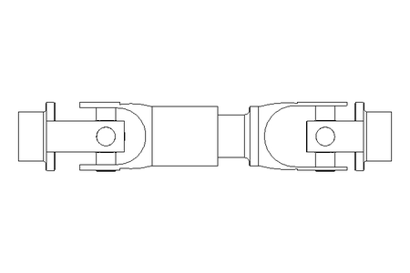 Eje articulado D=25 L1=158 L2=168