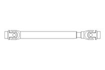 Universal joint shaft D=32 L1=450 L2=510